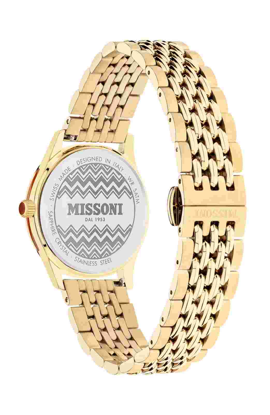 Missoni Gold Womens Analogue Watch Zigzag Lover MWCCA0423