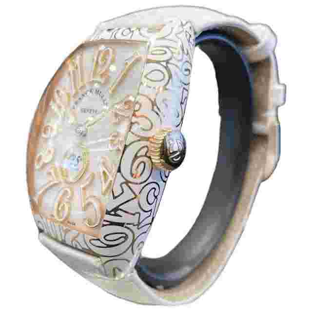 FRANCK MULLER Tonneau Carpex CERA BC White and gold White and K18 pink gold #180