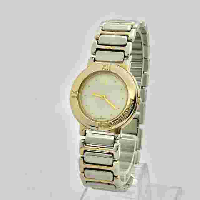 YVES SAINT LAURENT YSL Quartz Men's Watch White Dial Analog Round From Japan