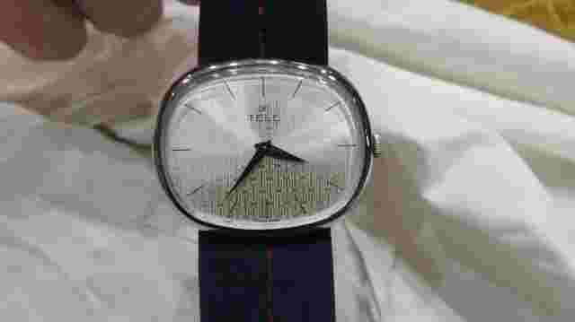 Old Watch Man Bracelet Tell Swiss Years 1970