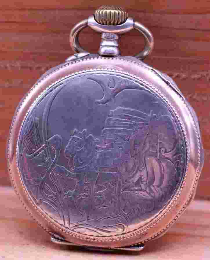 UNION HORLOGERE 800 SILVER #6209 MEN'S POCKET WATCH 47.3mm FOR REPAIR (IQ)