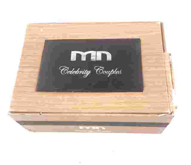 Mark Naimer Celebrity Couples Watch Set Black Leather Strap