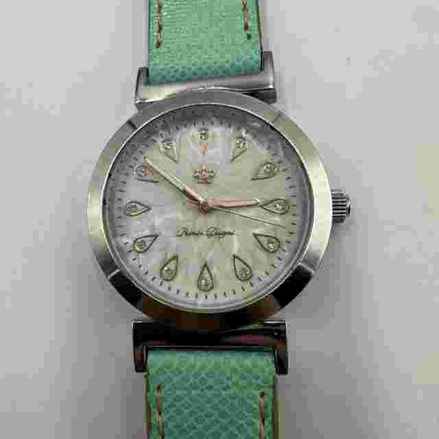 Premier Designs Quick Change Watch Women Silver Green Brown Band New Battery