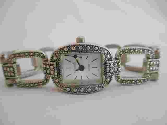 Bay Studio Women's Silver Toned Analog Bracelet Band Watch