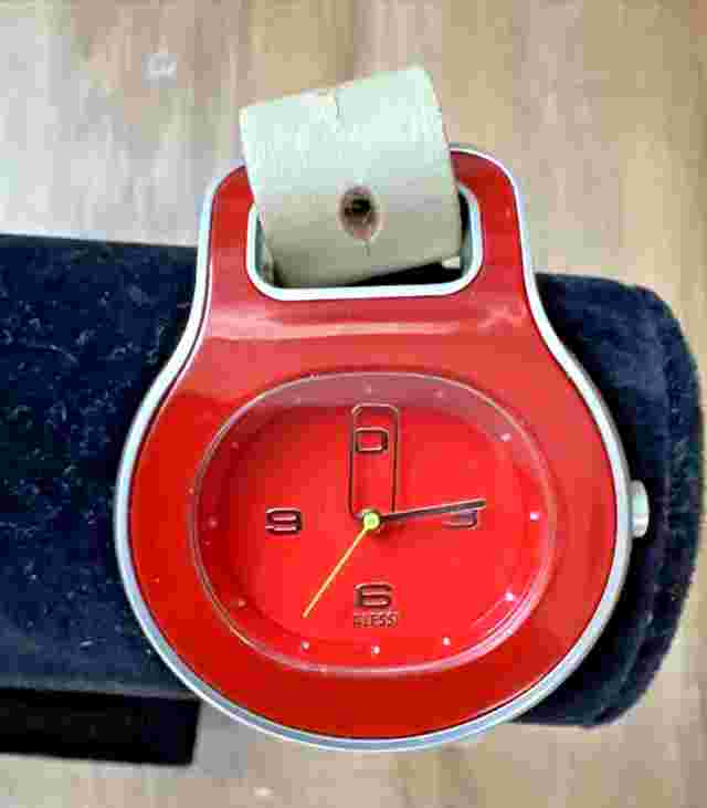 RED ALESSI Patricia Urquiola Quartz Analog Women's Watch Vintage & works