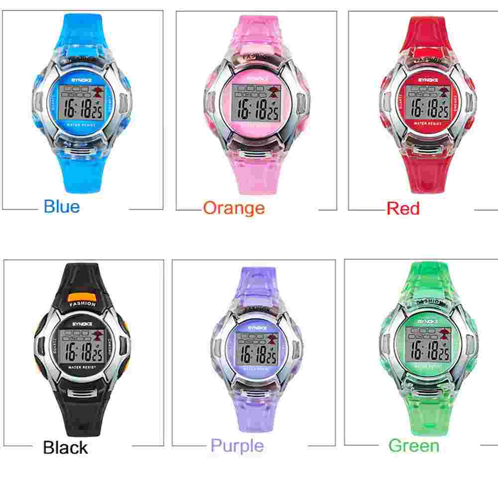 Functional Waterproof Kids Digital Watch with Week,Alarm,Stopwatch Wrist Watch