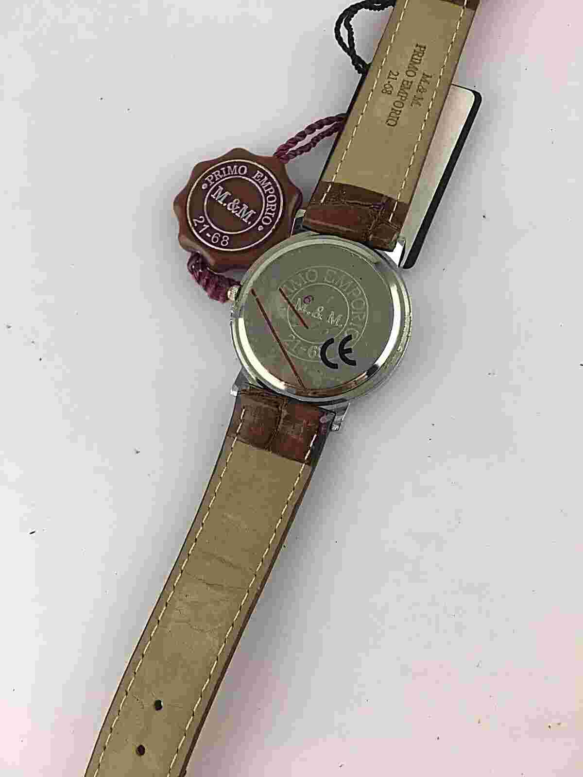 M&M Watch Primo Emporio 21-69 Quartz 34 Mm Snap Crown Women's Used