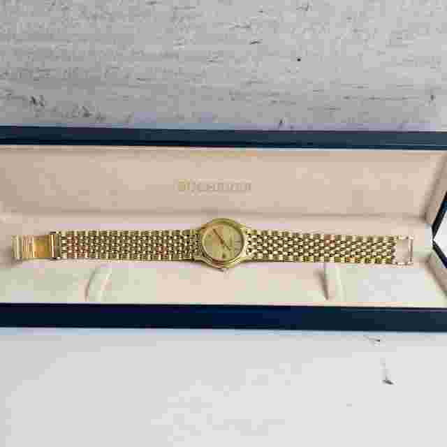 Bucherer Vintage Ref: 256.051 Quartz 18k Gold 26 mm Men