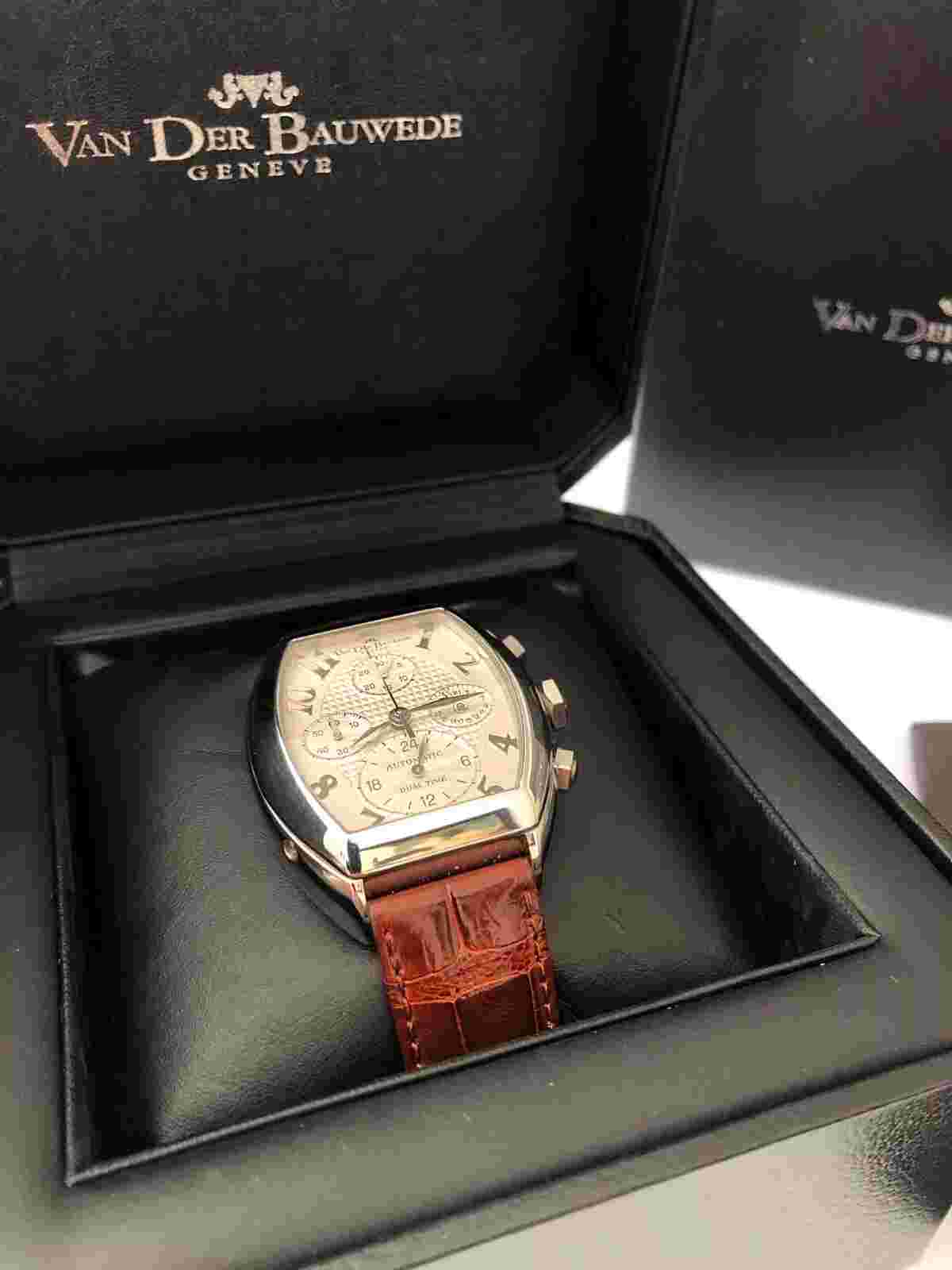 RARE BRAND NEW – Van Der Bauwede, Magnum Dual Time Chronograph, Box, Papers