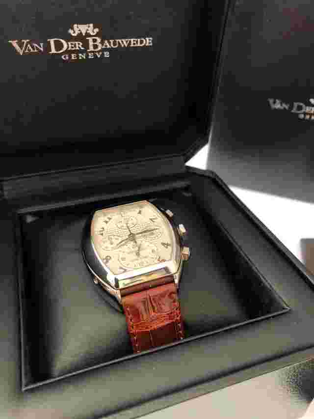RARE BRAND NEW – Van Der Bauwede, Magnum Dual Time Chronograph, Box, Papers