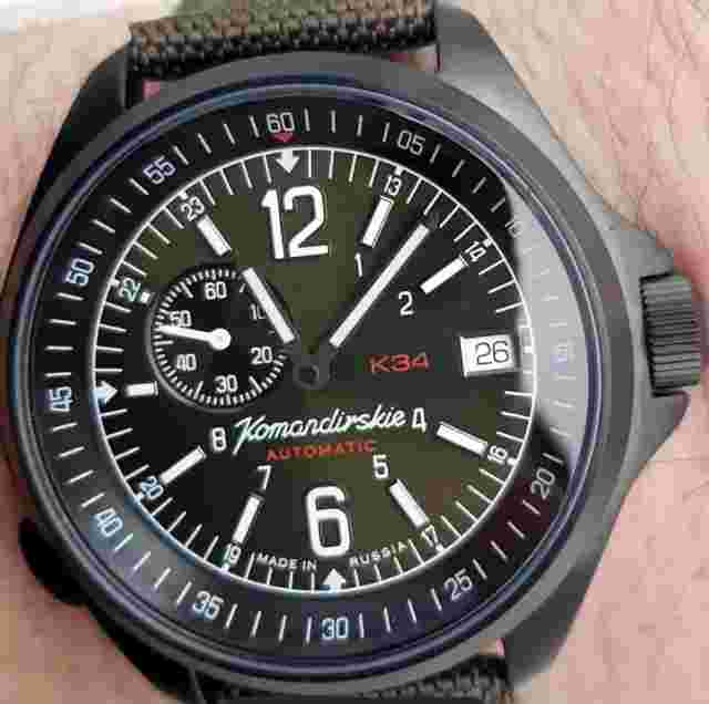 Vostok Komandirskie 476966 Automatic Russian Military Wrist Watch