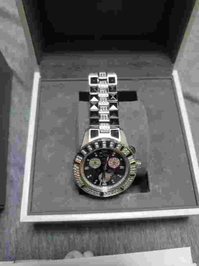 Dior Diamond World Limited 100 CD11431DM Swiss Black Dial Chronograph Men Watch