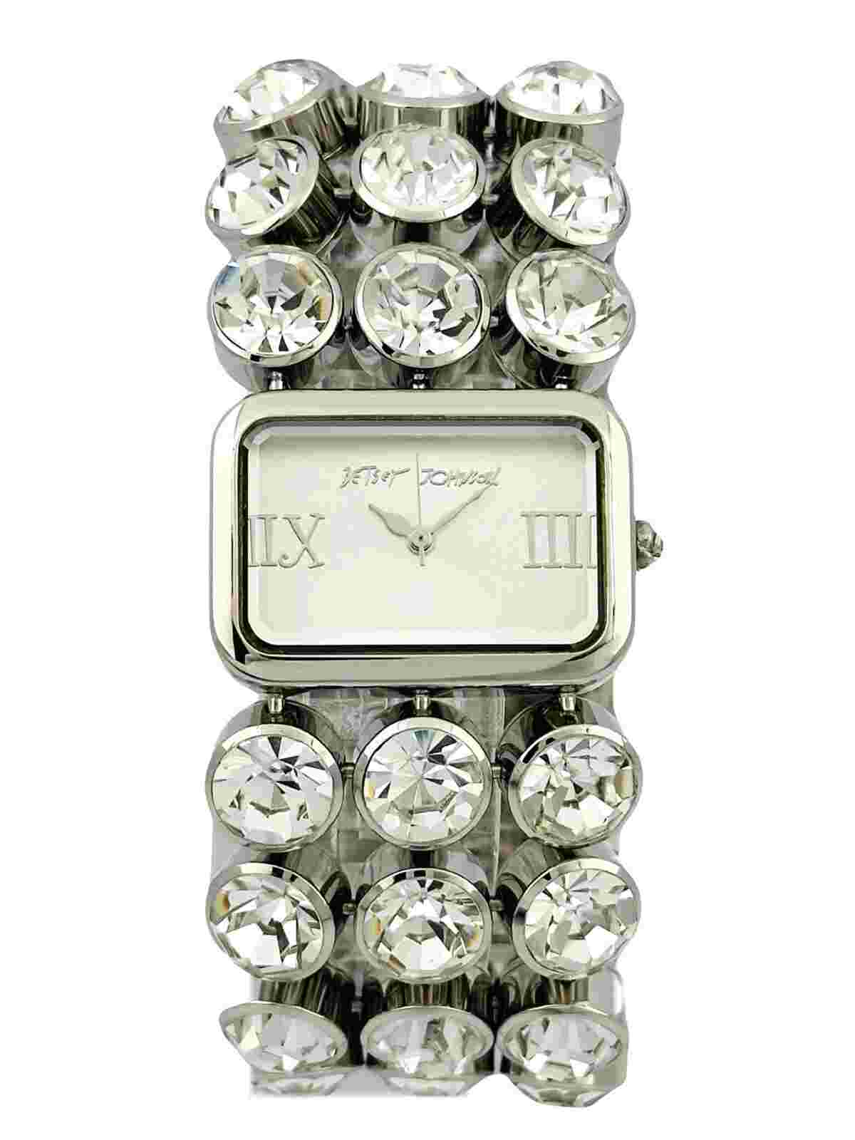 Betsey Johnson Women's BJ4074 Jewel Bracelet Stainless Steel Band Watch