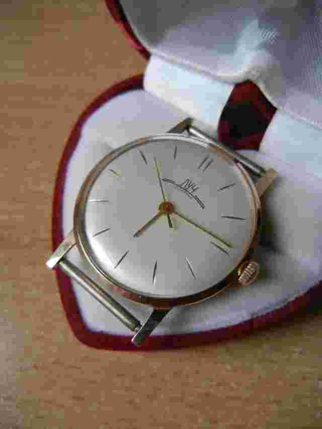 RARE Luch GOLD 14K 583 WRIST WATCH 12.5 gr for Men VINTAGE SOVIET USSR
