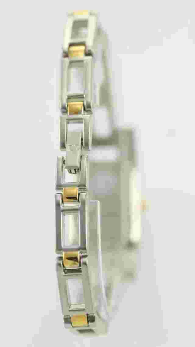 Charles Delon Black Women's Stainless Steel Silver Gold Quartz Battery Watch