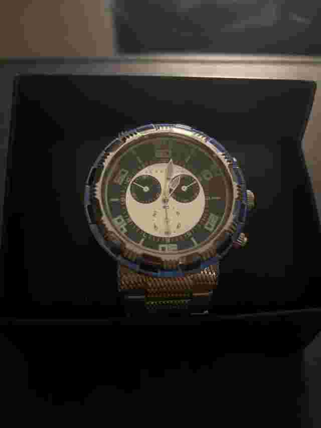 Sean John SJ50626001 Men's Stainless Steel Analog Black Dial Quartz Watch Ks446