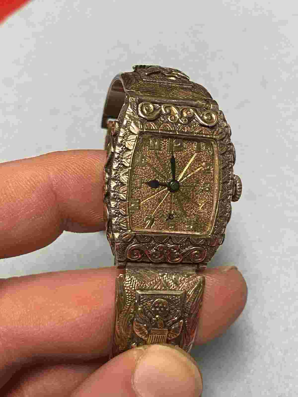 Antique Savoy Watch Co. AP-46 - 15 Jewel, Custom Watch Low Karat Gold, Silver