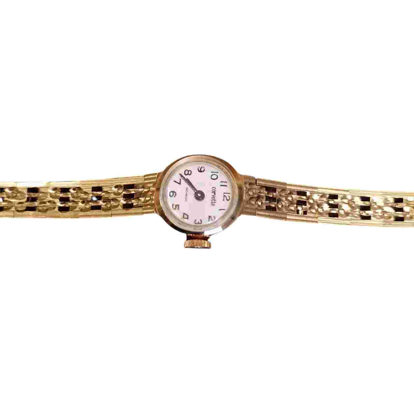 Vintage Corvette Watch Gold
