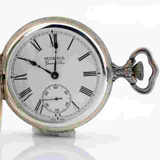 Moeris / Grand Prix - Manual Winding Pocket Watch - Hunter Dog