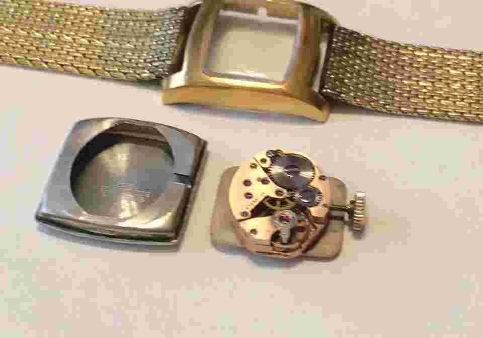 Precimax Incabloc Watch 17J 25 Micron Gold Plated Swiss Made Mesh Band Working!