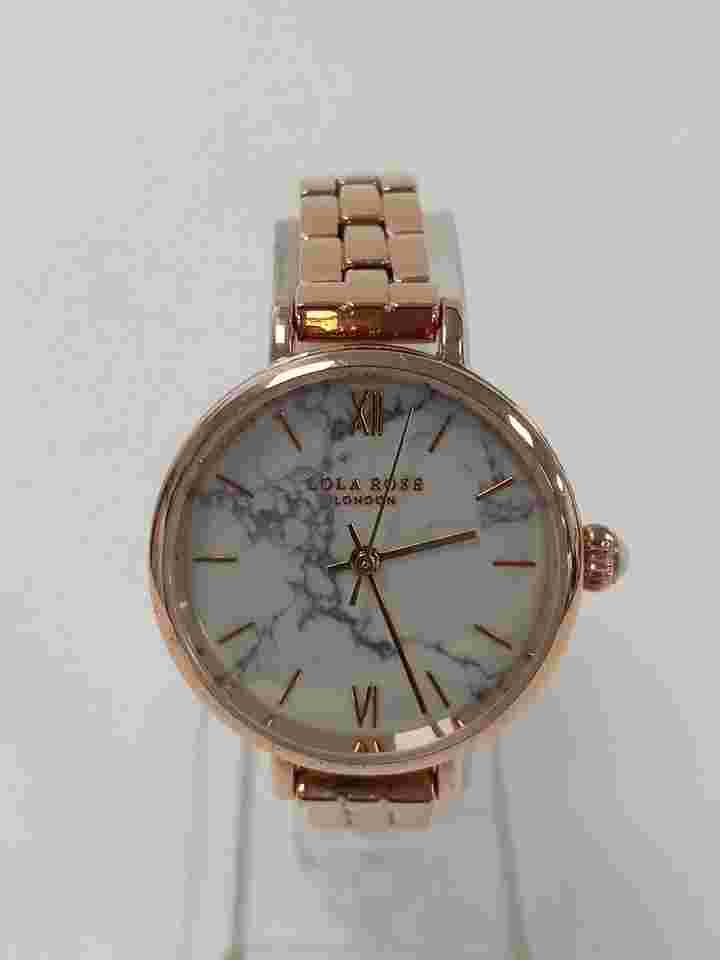 Lola Rose London Marble Face Rose Gold Tone Women's Watch 28mm Dial