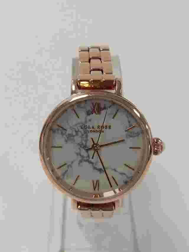 Lola Rose London Marble Face Rose Gold Tone Women's Watch 28mm Dial