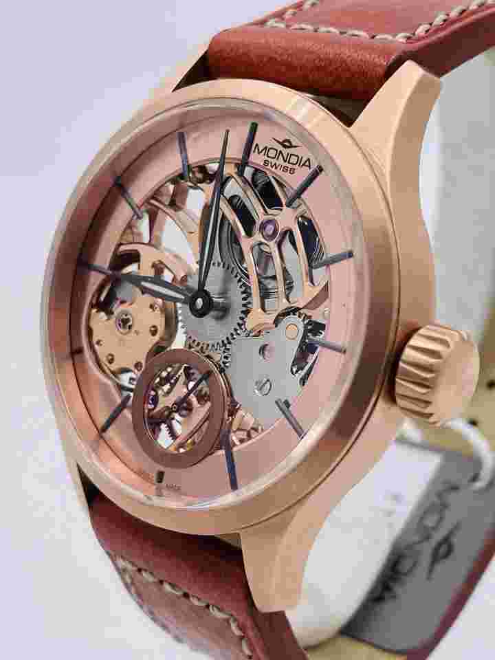 Mondia Swiss Skeleton Watch 43Mm SO6564/1930 Discounted New