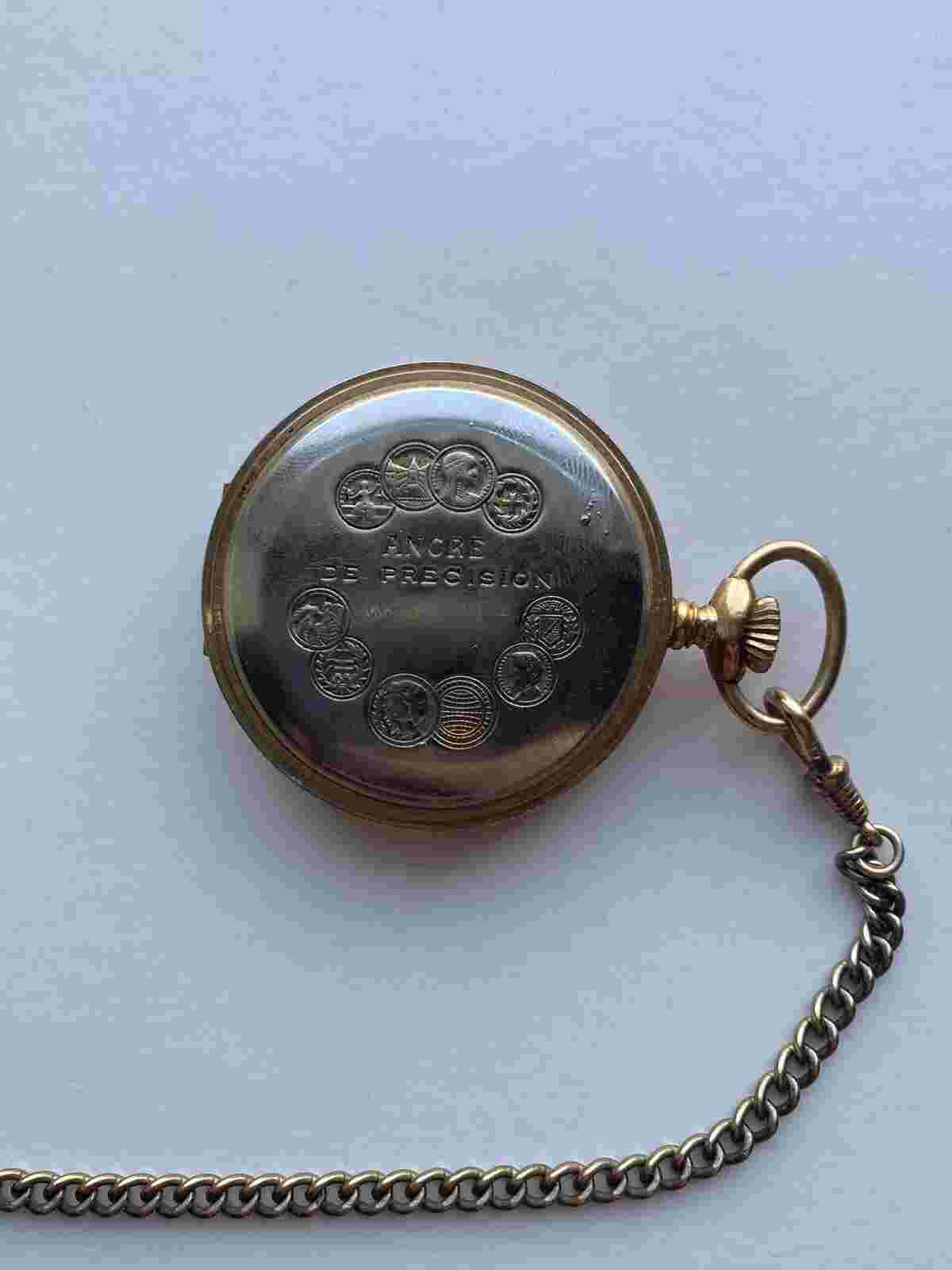 Ancre De Precision Hunter Pocket Watch