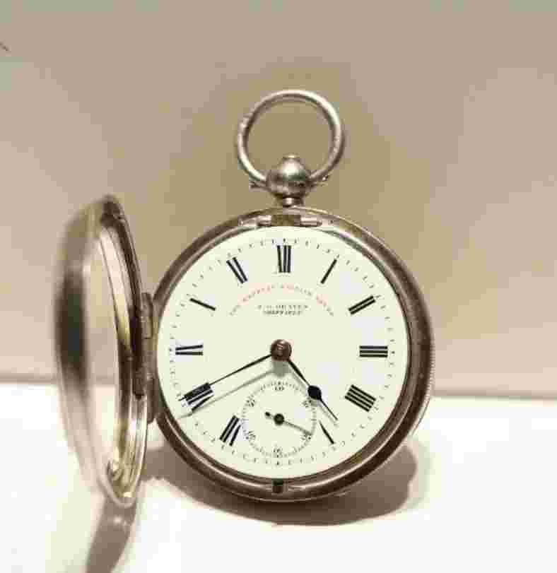 J.G Graves Sheffield The "Express" English Lever Fusee Silver Pocket Watch (Runs