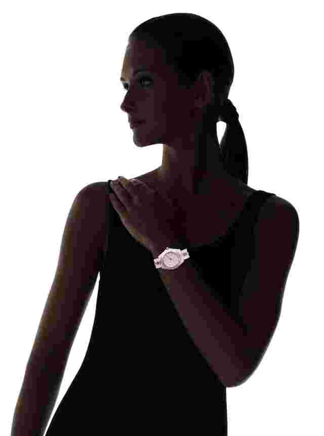 Jet Set JETJ15148-05 St. Tropez Light Pink Plastic Watch Orig $240