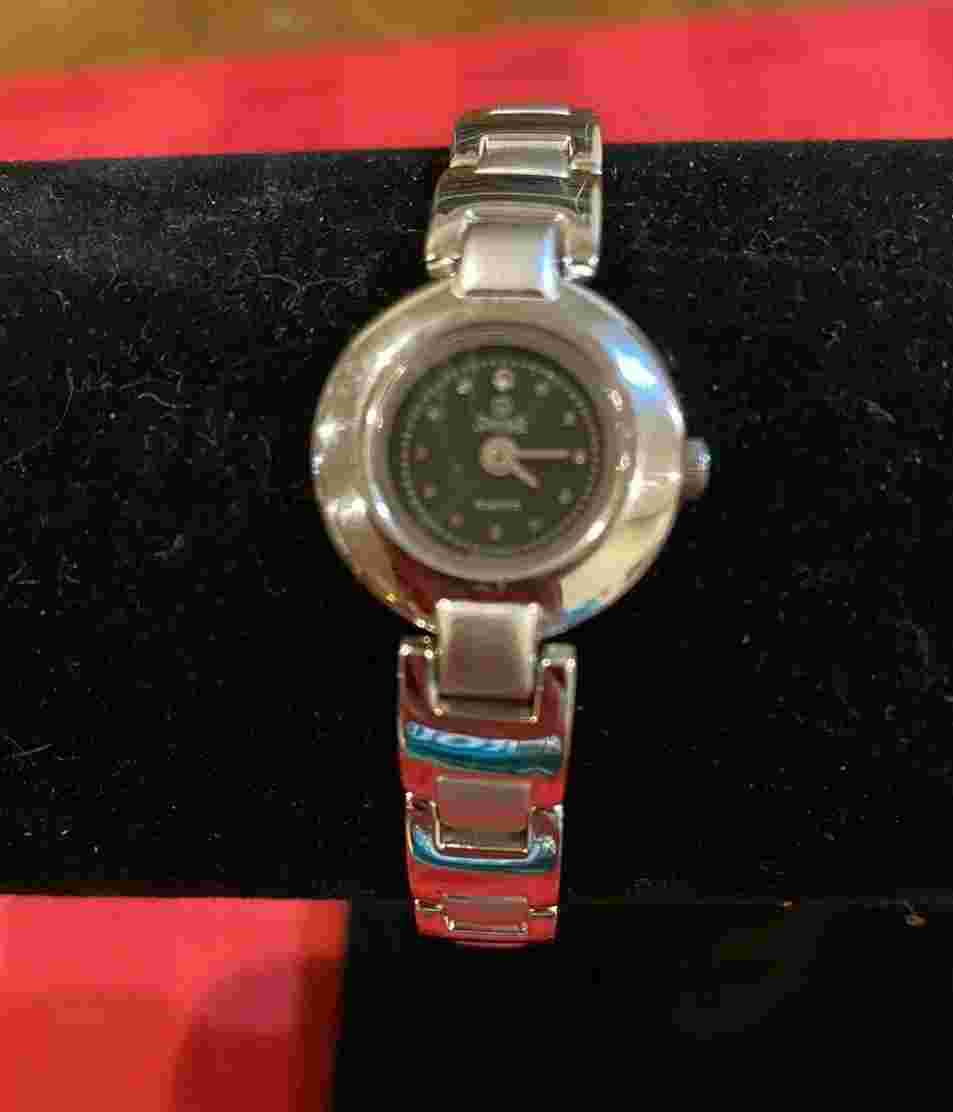 Swistar Ladies Swiss Watch Rhodium Plated