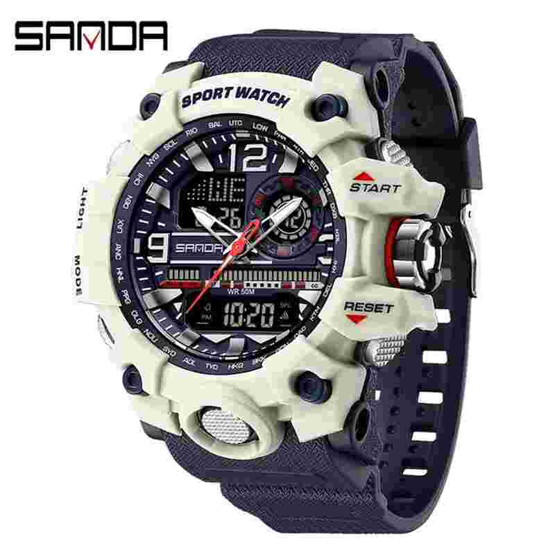 Men Watch Waterproof Quartz Watch Digital Wristwatch Shock Sports Watches