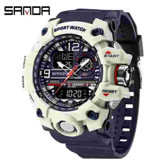 Men Watch Waterproof Quartz Watch Digital Wristwatch Shock Sports Watches