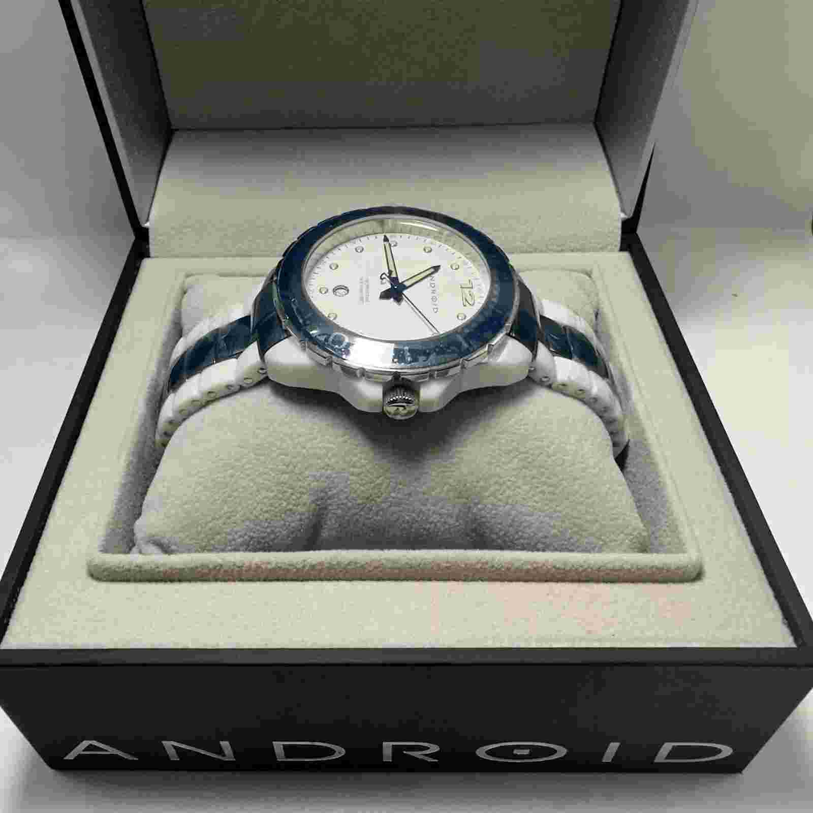 Amazon Stainless Steel Watch AD 451 RONDA 515 MOVEMENT 1 JEWEL CERAMIC CASE