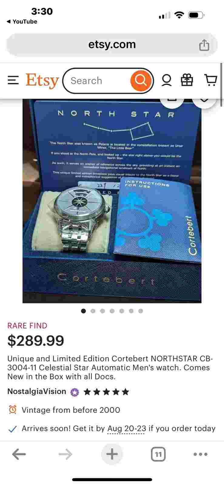 Cortebert Northstar CB-3004-44 AutomaticSunset Gold 050/250
