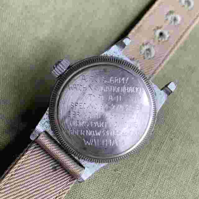 Waltham A-11 Hack Grade: No 10616 US Military Issued WWII Watch on Nylon #3