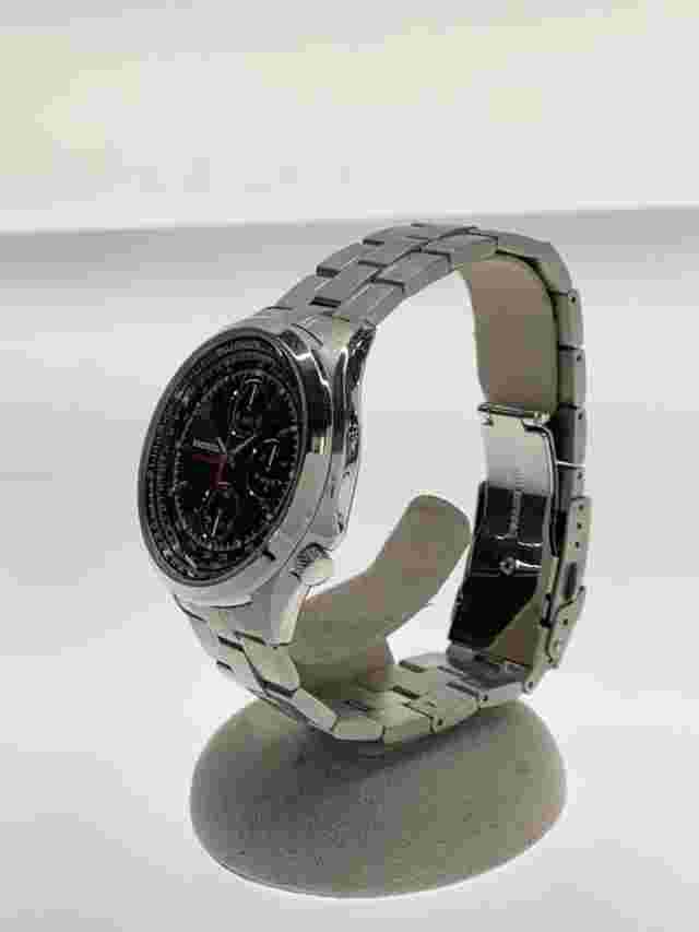 HONDA Quartz Analog Wristwatch Black Stainless Steel VD67-D054 JAPAN