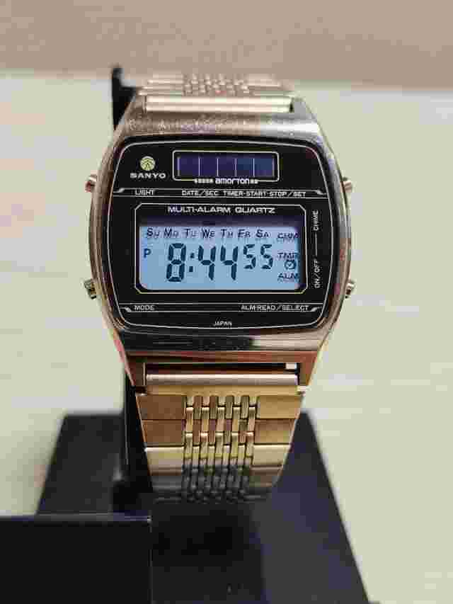 Rare Vintage 80s Sanyo 514-67 Digital Watch Retro Collectible japan