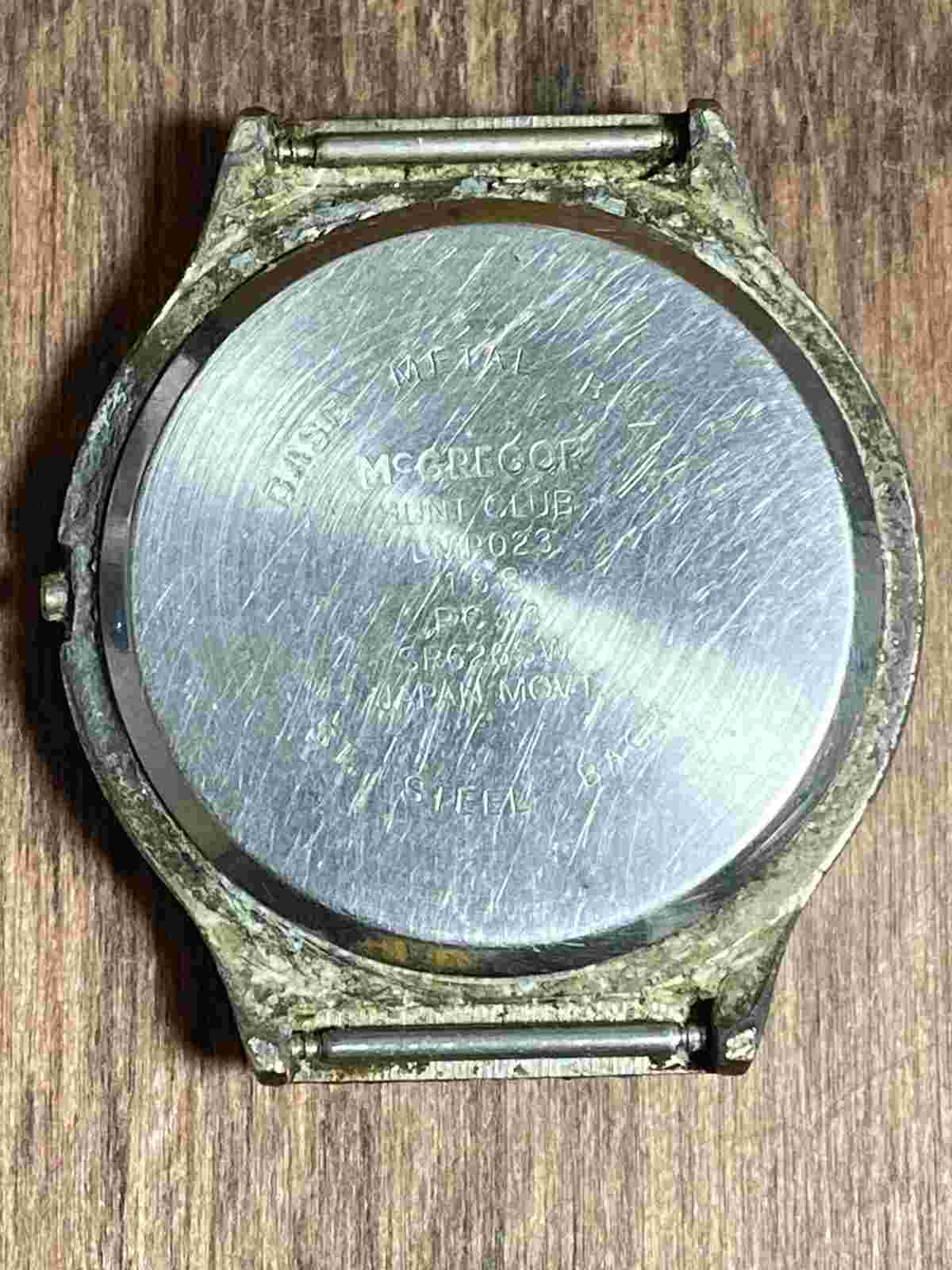 McGregor hunt club water resistant wristwatch LMP023 RUNNING NO BAND
