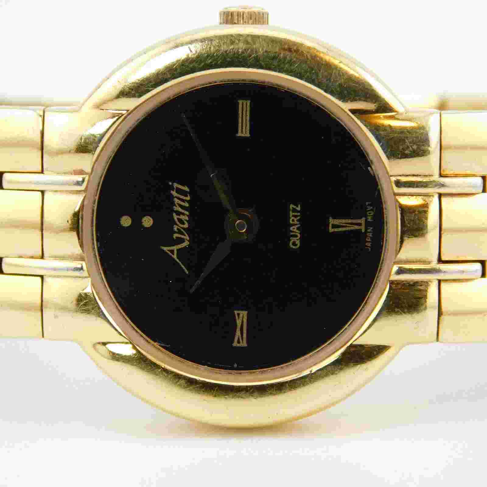 Avanti VX50 Gold Tone Quartz Analog Women's Watch Sz. 6" New Battery