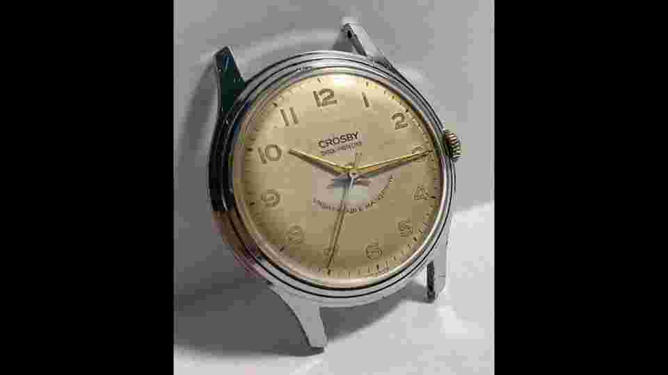 Vintage Crosby Mechanical Watch France 33mm