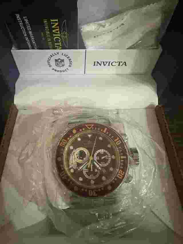 Invicta NFL Washington Redskins Grand Pro Diver Chronograph Steel Watch 52mm