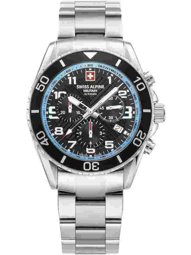 Swiss Alpine Military 7029.9131 Raptor Chronograph Mens Watch 42mm