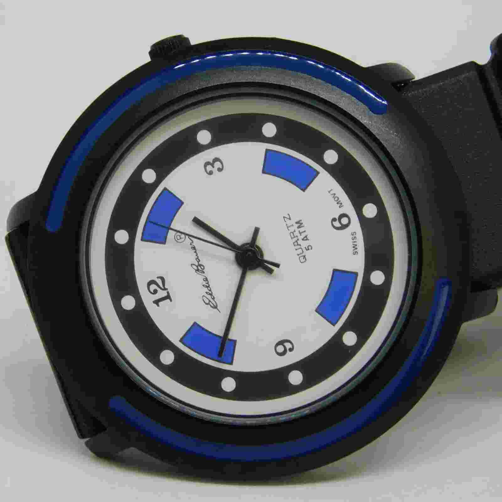 Eddie Bauer 7140 Black Tone Quartz Analog Unisex Watch New Battery
