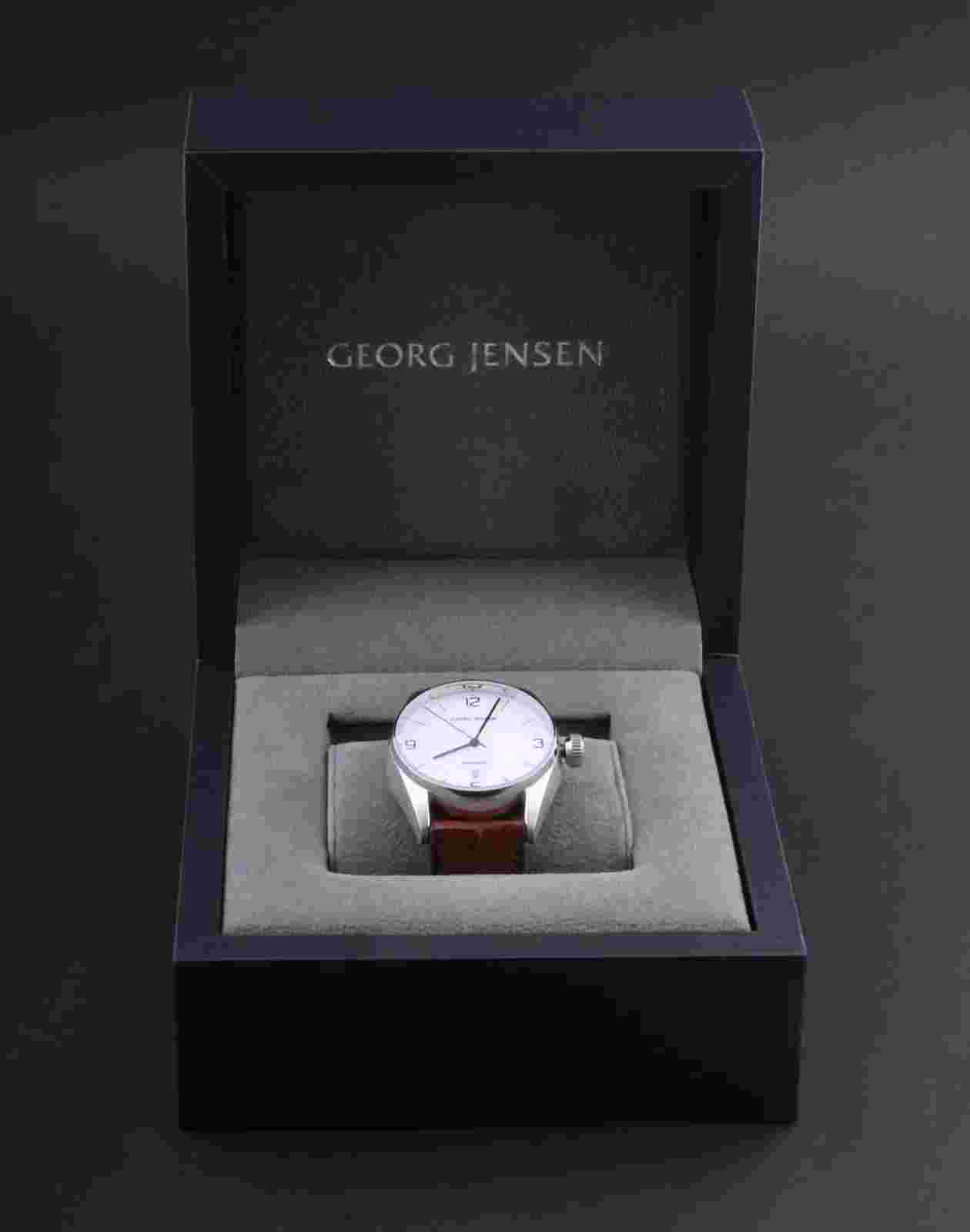 Georg Jensen Mens Automatic Mechanical Watch With Date # 395 David Chu.