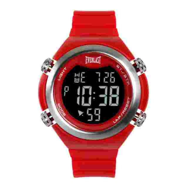 Everlast Unisex LCD Quartz Watch Model Series 33-503 Stopwatch Alarm and much more €5ATM MSRP119