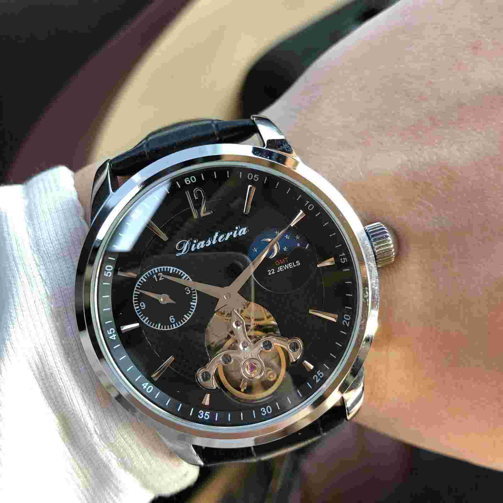 Men Leather  Watch mechanical