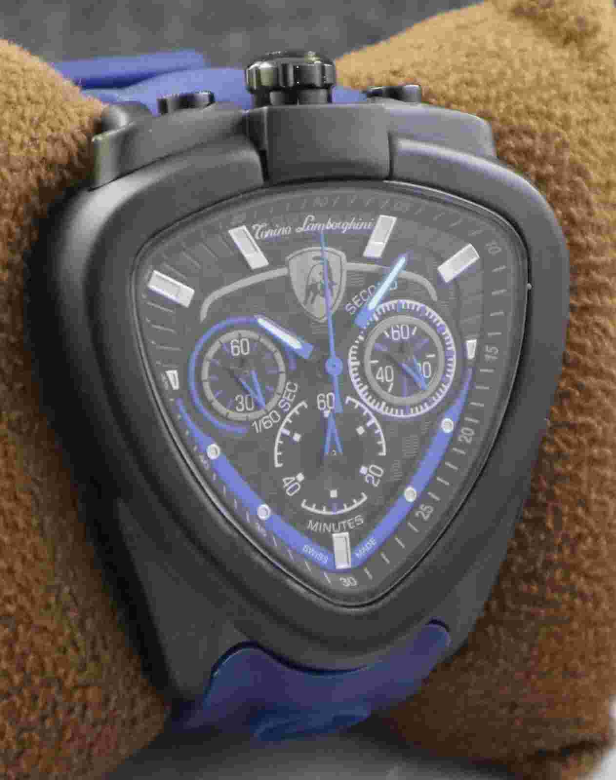 Luxury Lamborghini Men Chronograph Black Dial Working Wristwatch "Stay Stylish"