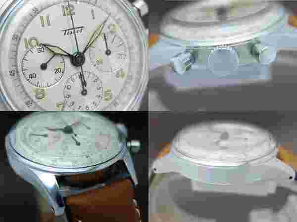 TISSOT Chronograph 3reg Chronograph Ref.6216-5 Manual Vintage Watch 1940-50's