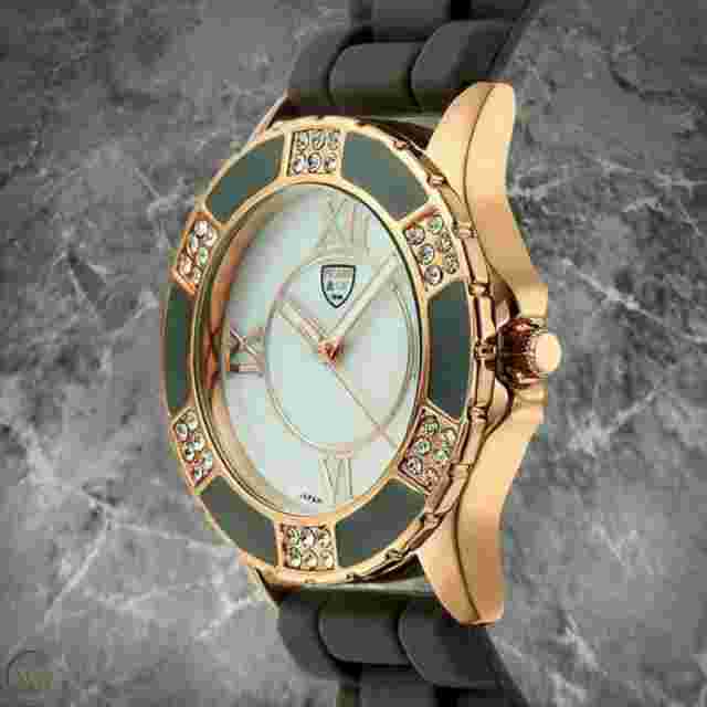 NEW Picard & Cie 9803 Womens Teresa Collection Gray/Rose Gold Cute Fashion Watch